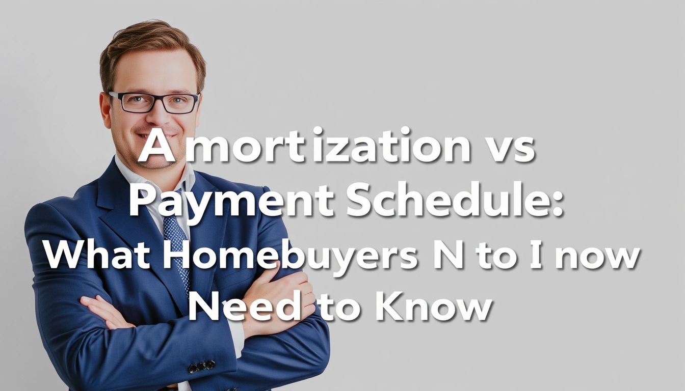 Amortization vs Payment Schedule: What Homebuyers Need to Know