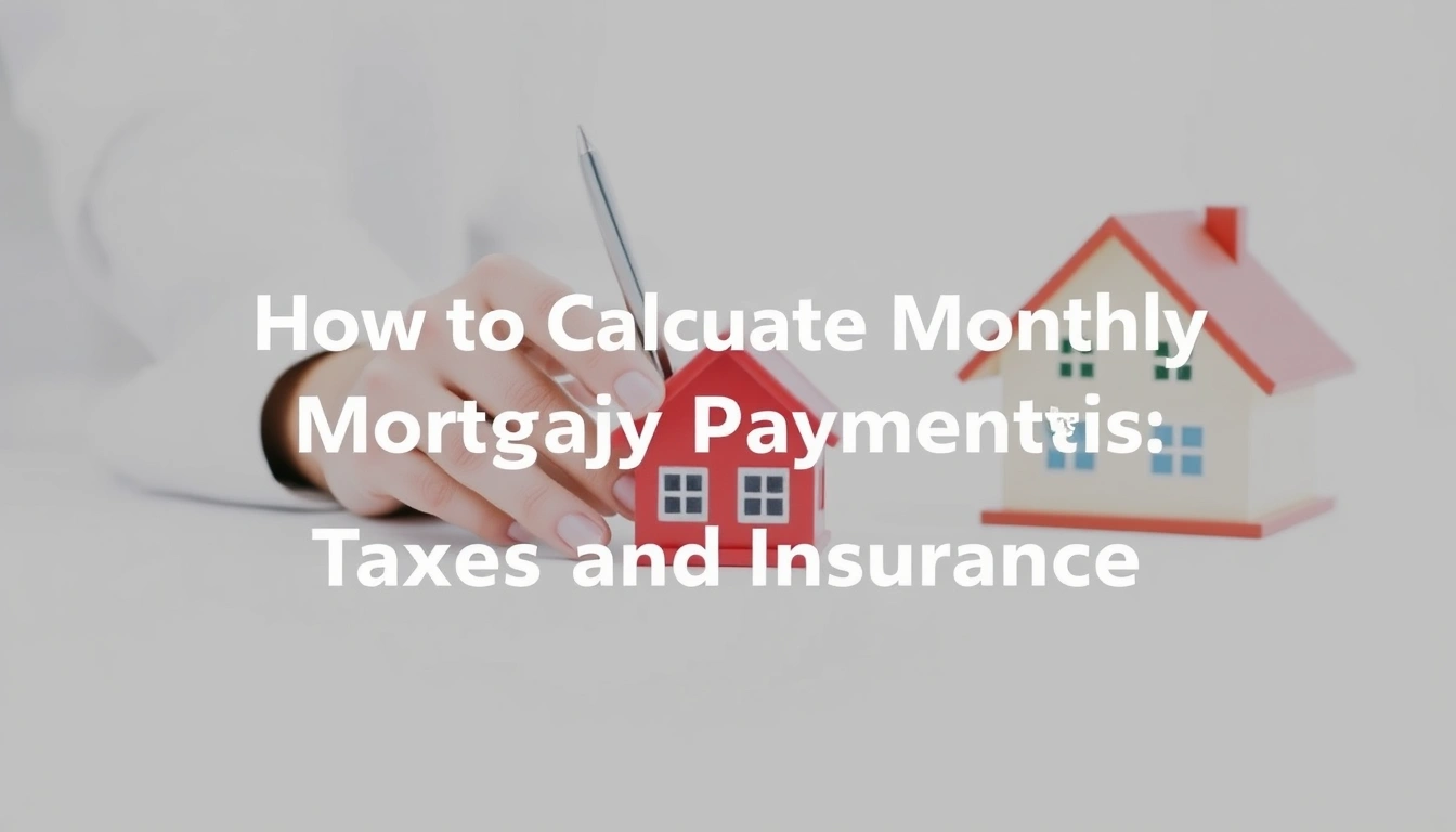 How to Calculate Monthly Mortgage Payments With Taxes and Insurance