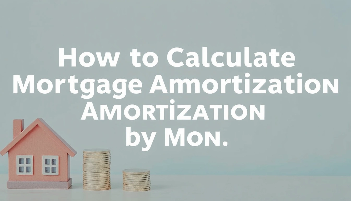How to Calculate Mortgage Amortization by Month