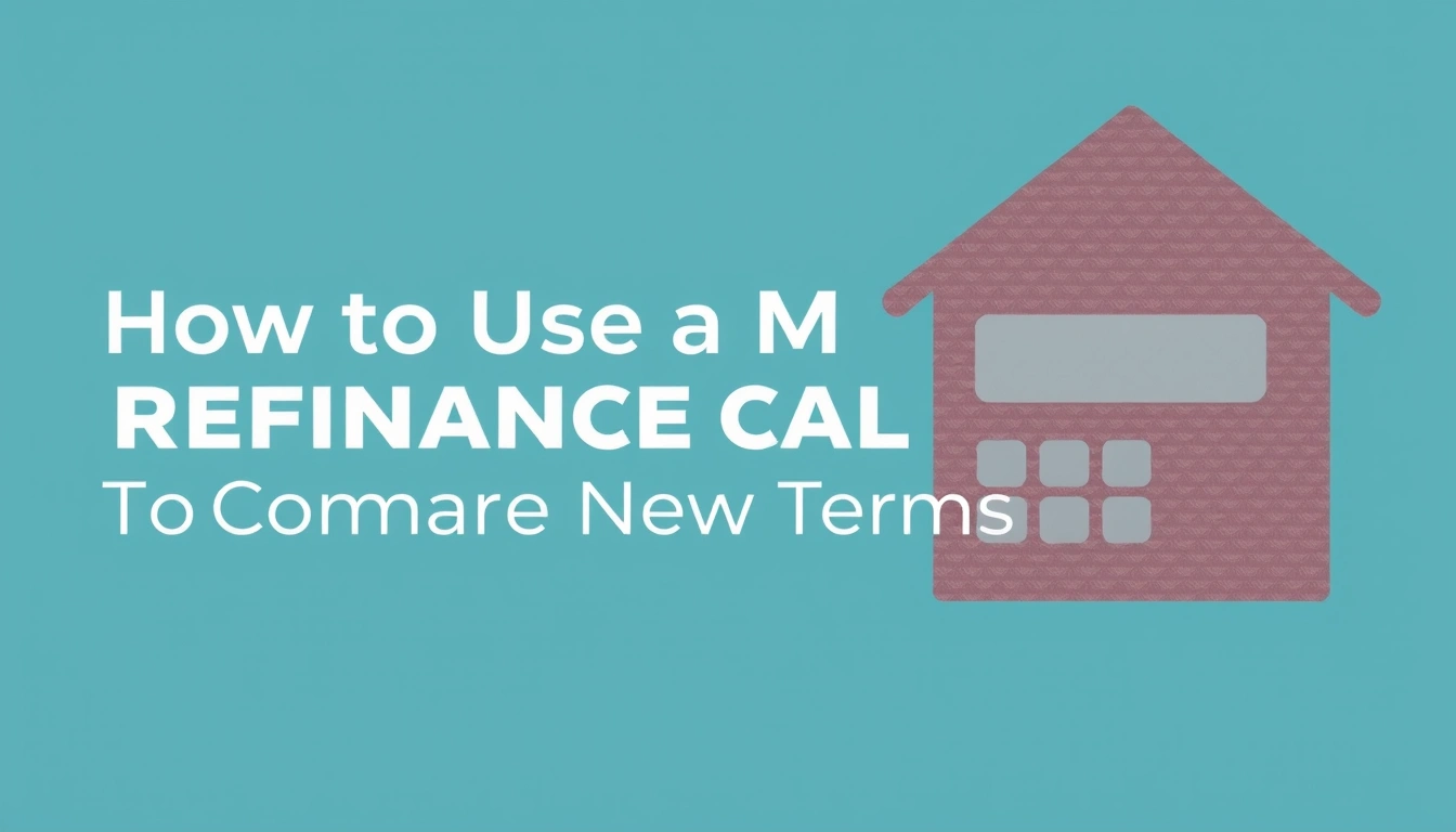 How to Use a Mortgage Refinance Calculator to Compare New Loan Terms How to Use a Mortgage Refinance Calculator to Compare New Loan Terms