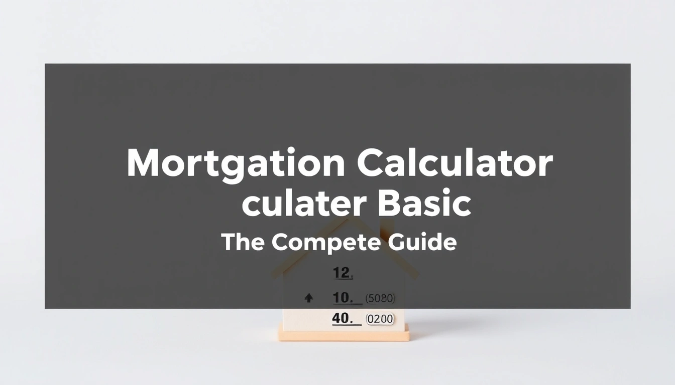 Mortgage amortization calculator basics — The Complete Guide