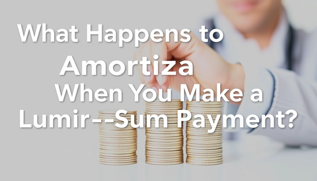 What Happens to Amortization When You Make a Lump-Sum Payment?